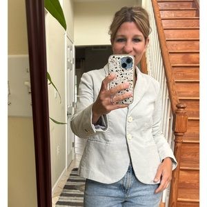 Boden light grey corduroy blazer; size 6P